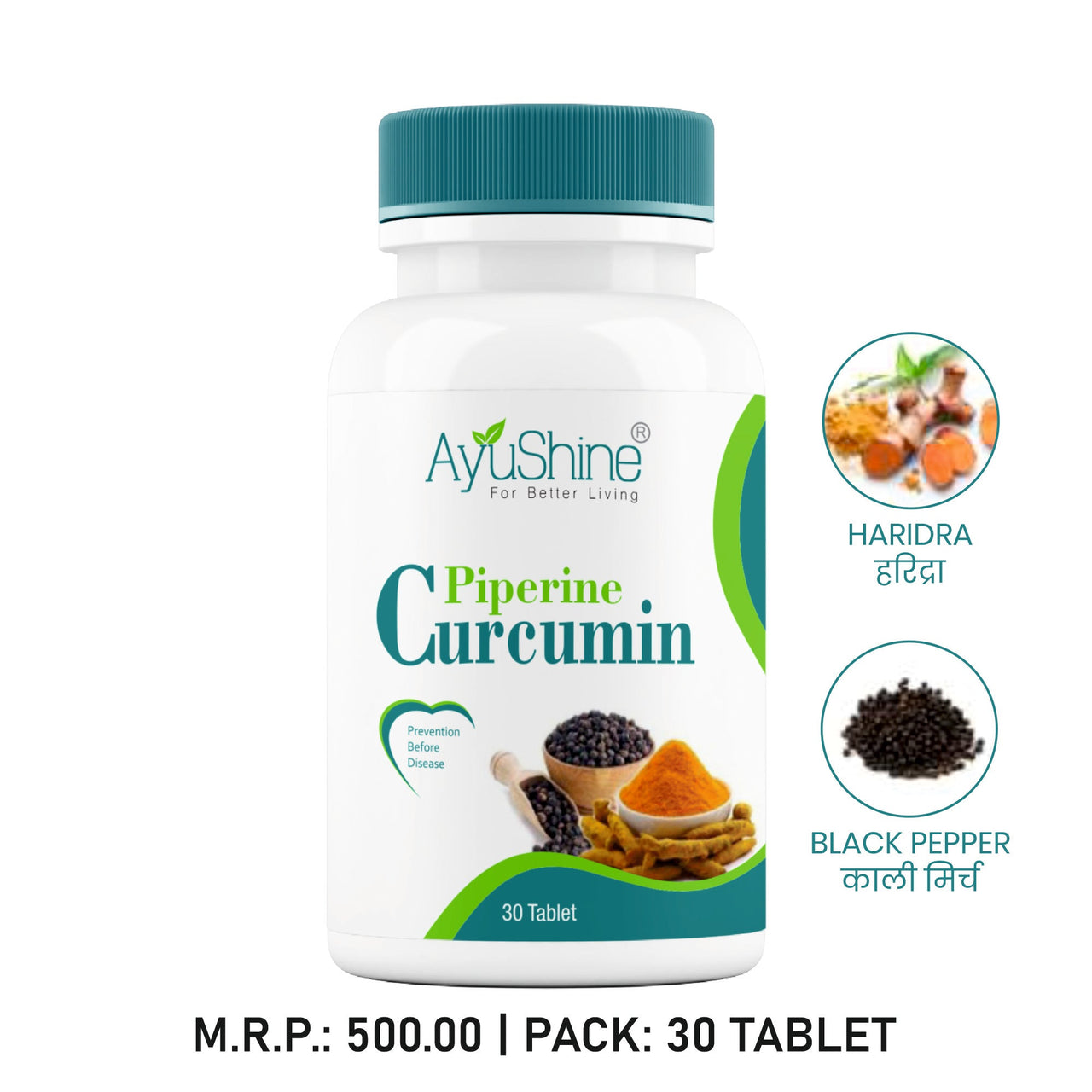 Curcumine + Piprine Tablet